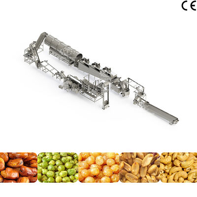 Goede prijs. Volledig automatische machine voor het maken van gebakken noten snacks SS304 Productielijn voor het bakken van noten online