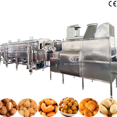 Goede prijs. Volledig automatische SUS304 Productielijn voor het bekleden en frituren van pinda's met 500-1000 kg/uur online