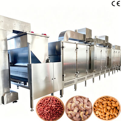 Goede prijs. SS304 Voedingsmiddel Continuous Nuts Roasting Machine Zonnebloempitten Roaster Commerciële bakoven voor fabrieksgebruik online
