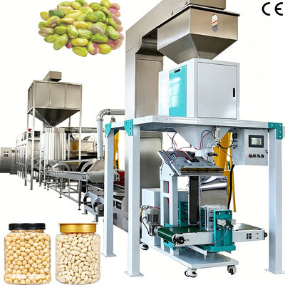Goede prijs. Aanpasbare 500 kg/u-1000 kg/u productielijn voor het roosteren en blancheren van pinda's Pistacheschilmachine voor notenverwerkingsfabrieken online