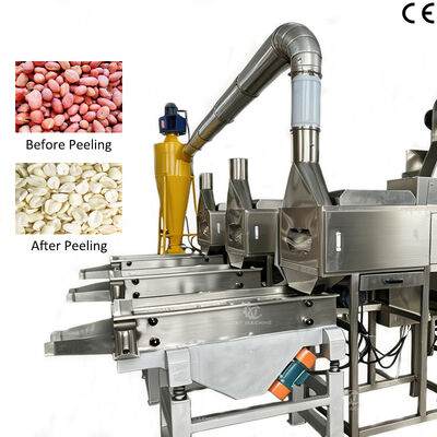 Goede prijs. SUS304 1000 kg/u-2000 kg/u Pinda Snij- en Blancheermachine Luchtschilmachine voor Geblancheerde Pinda-uitvoer online