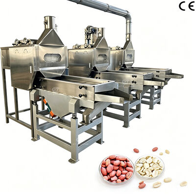 Goede prijs. SS304 Split Peanut Kernel Blanching Machine Air Peeler voor pinda's 1000 kg/uur voor voedselverwerkende installaties online