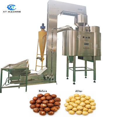 Goede prijs. Automatische PLC-besturing Air Peanut/Pistachio/Hazelnut Blanching Machine 500kg/1000kg Capaciteit Droge Peanut Peeling Equipment online