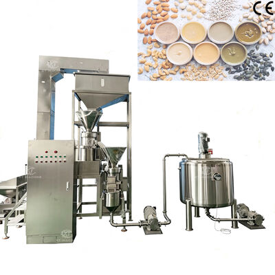 Goede prijs. 500kg/u Eenvoudig Type Pindakaas Productielijn PLC Controle Automatische Pistachenoten Boter Maalmachine online