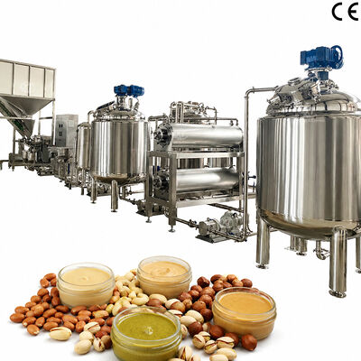 Goede prijs. Premium Volautomatische Multi-smaak Pindakaas Productielijn Amandel Hazelnootpasta Machine online