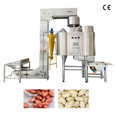Goede prijs. Nieuwe PLC-gecontroleerde Air Blanching Peeling Machine Roestvrij staal Peanut Hazelnut Skin Removing Machine Voor Notenverwerkende Plant online