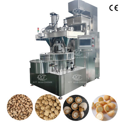 PLC-controle High-speed deeg bedekte pindakaas maken machine multifunctionele noten snack coating apparatuur