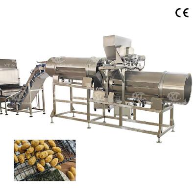 Goede prijs. Industriële Hoge Snelheid Deeg-Gecoate Pinda Burger Vormmachine PLC Gestuurde Gepofte Notensnack Productieapparatuur online