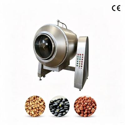 Goede prijs. Hete verkoop commerciële suikercoatingmachine 70 kg/batch Volautomatische rolrooster met temperatuurregeling online